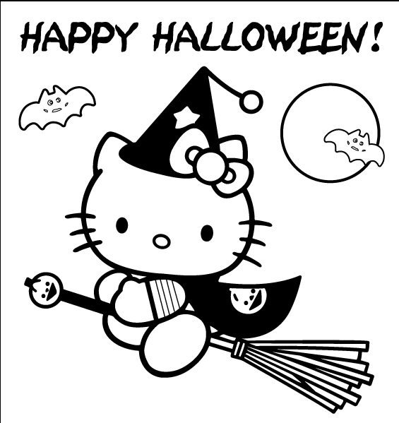 Halloween Disegni Da Colorare Hello Kitty